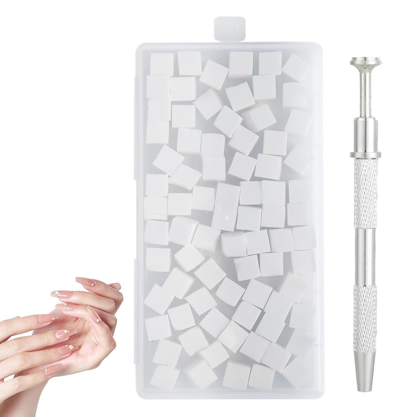 Pinceaux à ongles, outils de conception de ongles, 100 pièces de brosses pour Nail Art avec pinces métalliques, pinces à cheveux et applicateur de pinceau éponge pour les designs d'art d'ongles dégradés