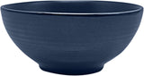 ECHTWERK "Alicia" Service de table combiné vintage 16 pièces, design moderne pour 4 personnes, service de table élégant en grès bleu foncé avec 4 assiettes, 4 assiettes latérales, 4 bols et 4 tasses à thé
