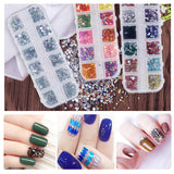 8 boîtes Nail Art Strass Kit - Nail Art Gemischt Strass Set, Nagel Kunst Strasssteine ​​​​Gems Perlen Edelsteine ​​​​Bunt Pferdeaugen Strass pour Nageldesign Zubehör Mit 1 Pinzetten et 1 Strass Picker pour DIY