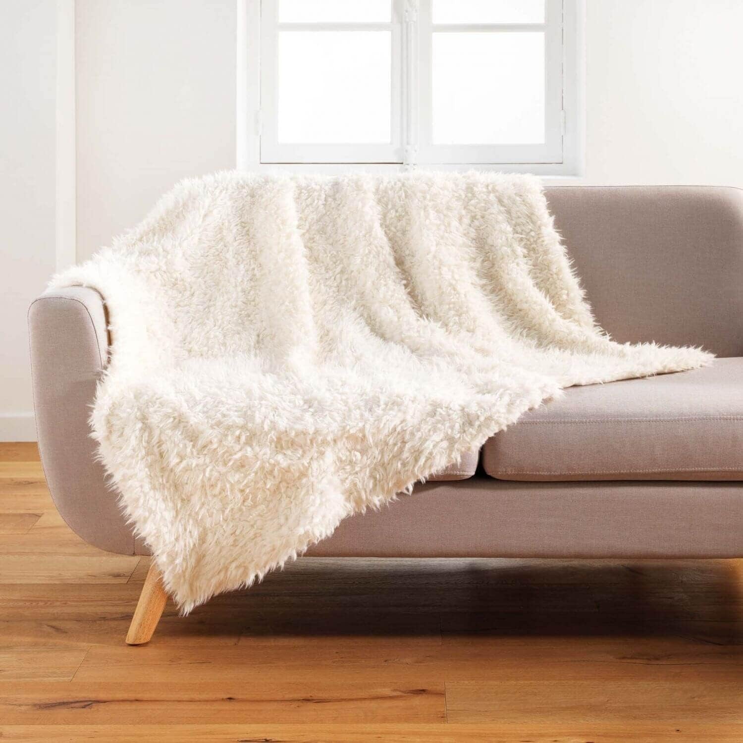 Douceur D'Intérieur, Couverture (125 X 150 Cm) Mouton, fausse fourrure Couettes et couettes Naty Shop Mouton 125 X 150 Cm