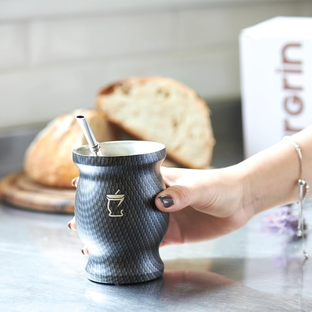 Mate Tea Set - Mate Mug - Mate et Bombilla Set - Tasses à thé - Double Wall Design Mate Mug - Yerba Mate Mug Set