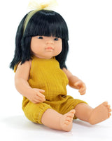 Poupée Miniland, 38 cm, fille asiatique. Fabriqué en Espagne. Anatomiquement correct. Collection Mon ami et moi