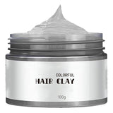 Teinture pour cheveux gris, teinture pour cheveux gris argenté, cire capillaire temporaire, unisexe - couverture grise, nourrissante, crème, cire, 1 millilitre, 1 pièce Naty Shop Hair Dye Default Title