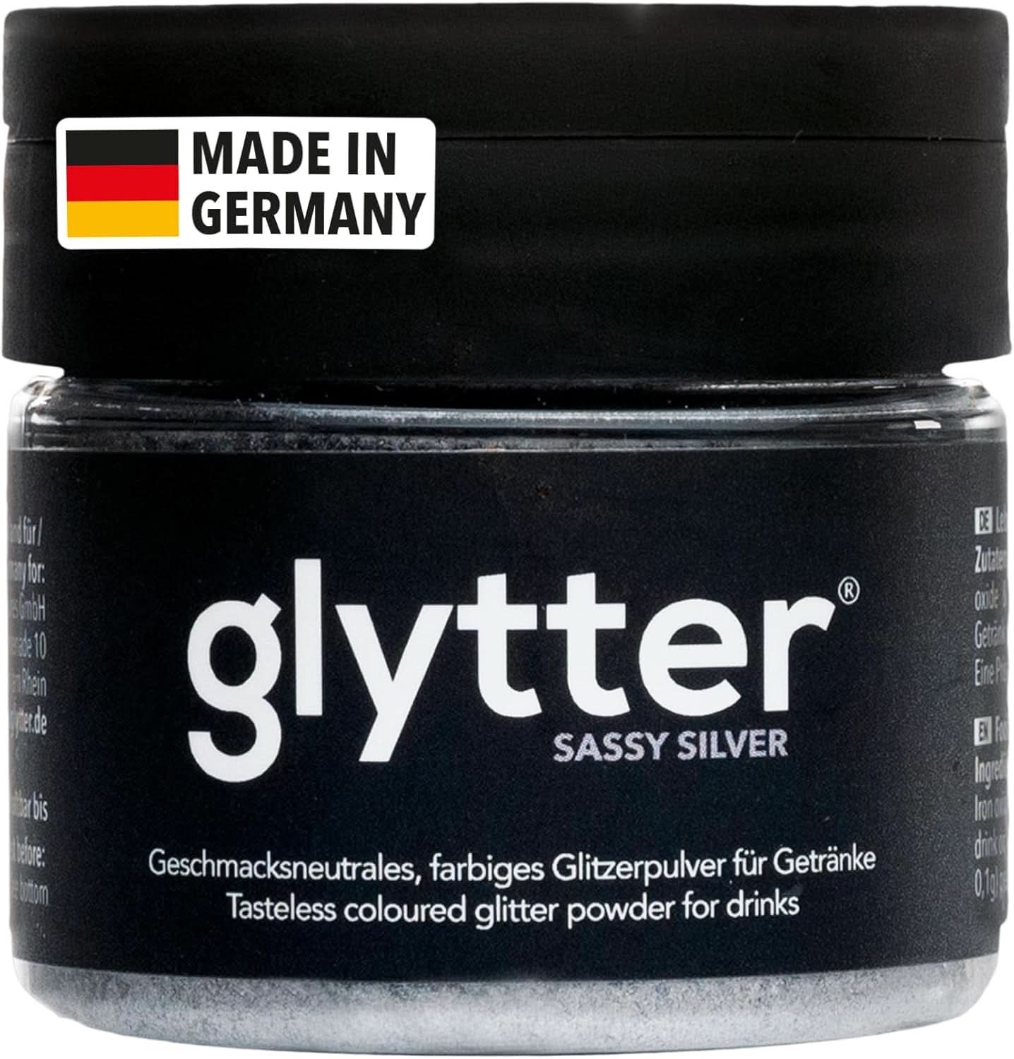 Glitter Glitter Powder For Drinks (Argent) - Paillettes comestibles pour boissons, 10 grammes Glitter Naty Shop
