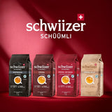 Schwiizer Schüümli Intenso, grains de café Arabica/Robusta, corsé et intense, idéal pour machines à expresso automatiques, force 4/5, torréfaction moyenne, Rainforest Alliance, 1kg