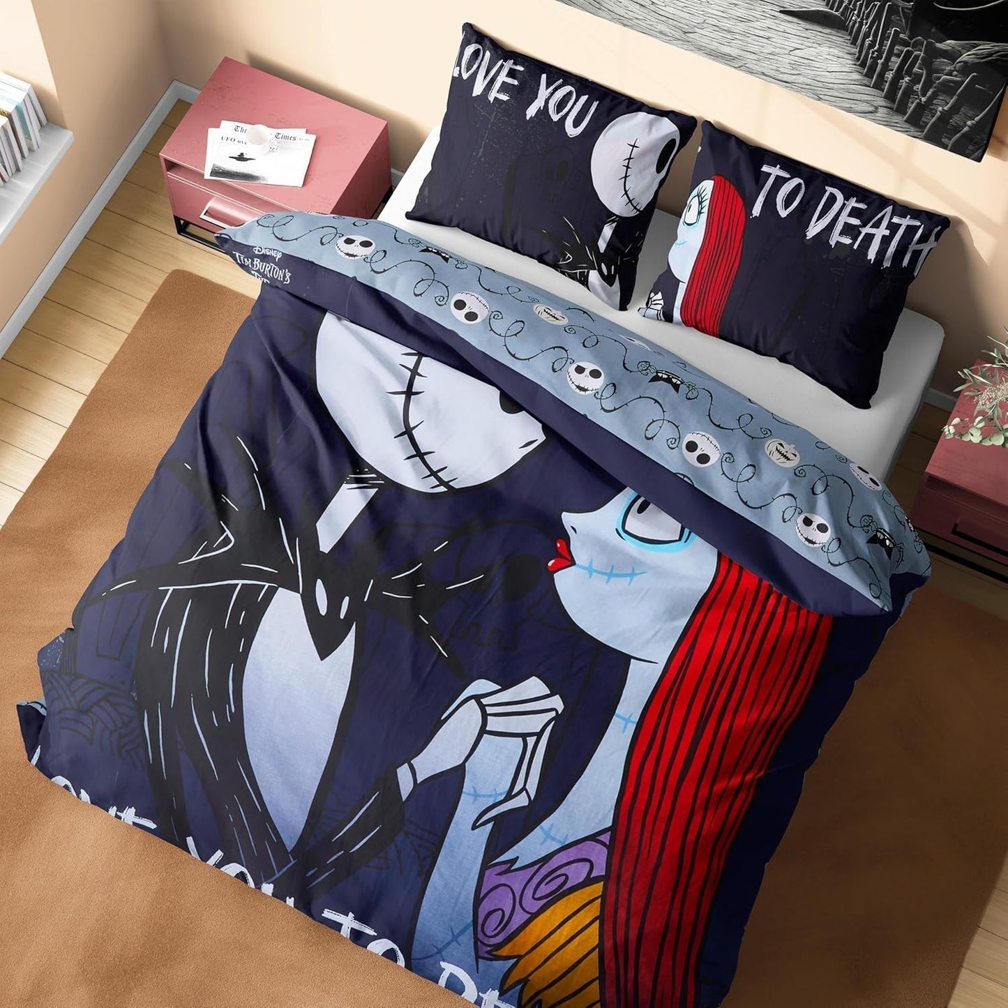 Literie pour enfants et adolescents Literie - enfants Naty Shop Black Jack Sally - Double