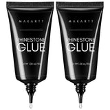 Makartt Gel adhésif pour strass – 15 ml de colle UV pour ongles avec breloques roses en forme de cœur, bijoux et accessoires de design d'ongles pour manucure à domicile, cadeau de Saint-Valentin
