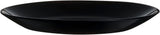 Arcopal Zelie service de table en verre noir, 12 pièces, 4 places, noir
