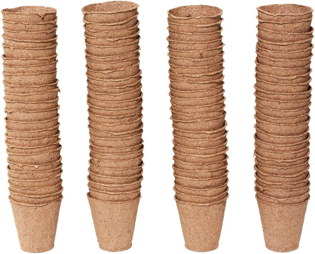 Pots Dehner pour semis, ronds, Ø 6 cm, 96 pièces, marron