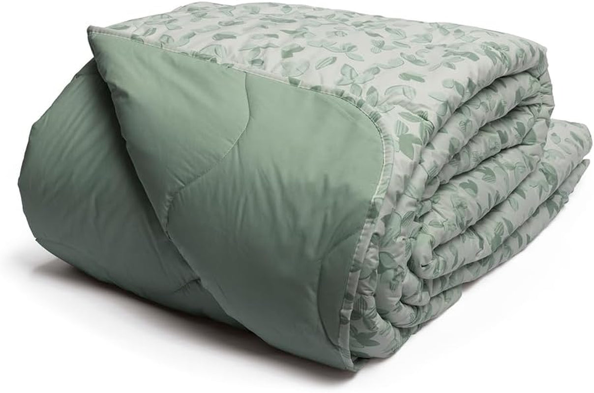 Foppapedretti Couette sable Notte & Natura Petals, couette pour lit simple, 100% coton, fabriquée en Italie Couettes et couettes Naty Shop Feuilles de sauge Lit simple