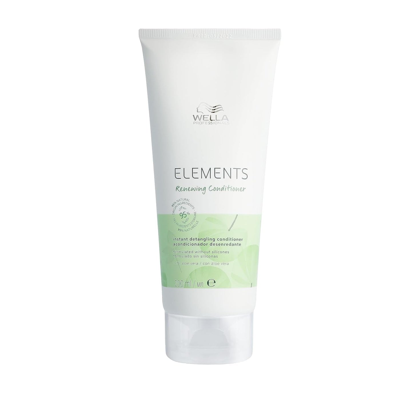 Wella Professionals Elements - soin naturel pour cheveux secs, abîmés et cuir chevelu sensible - après-shampooing sans rinçage, masque et spray aux antioxydants et à l'essence d'olive Naty Shop Conditioner Hair Mask 200ml