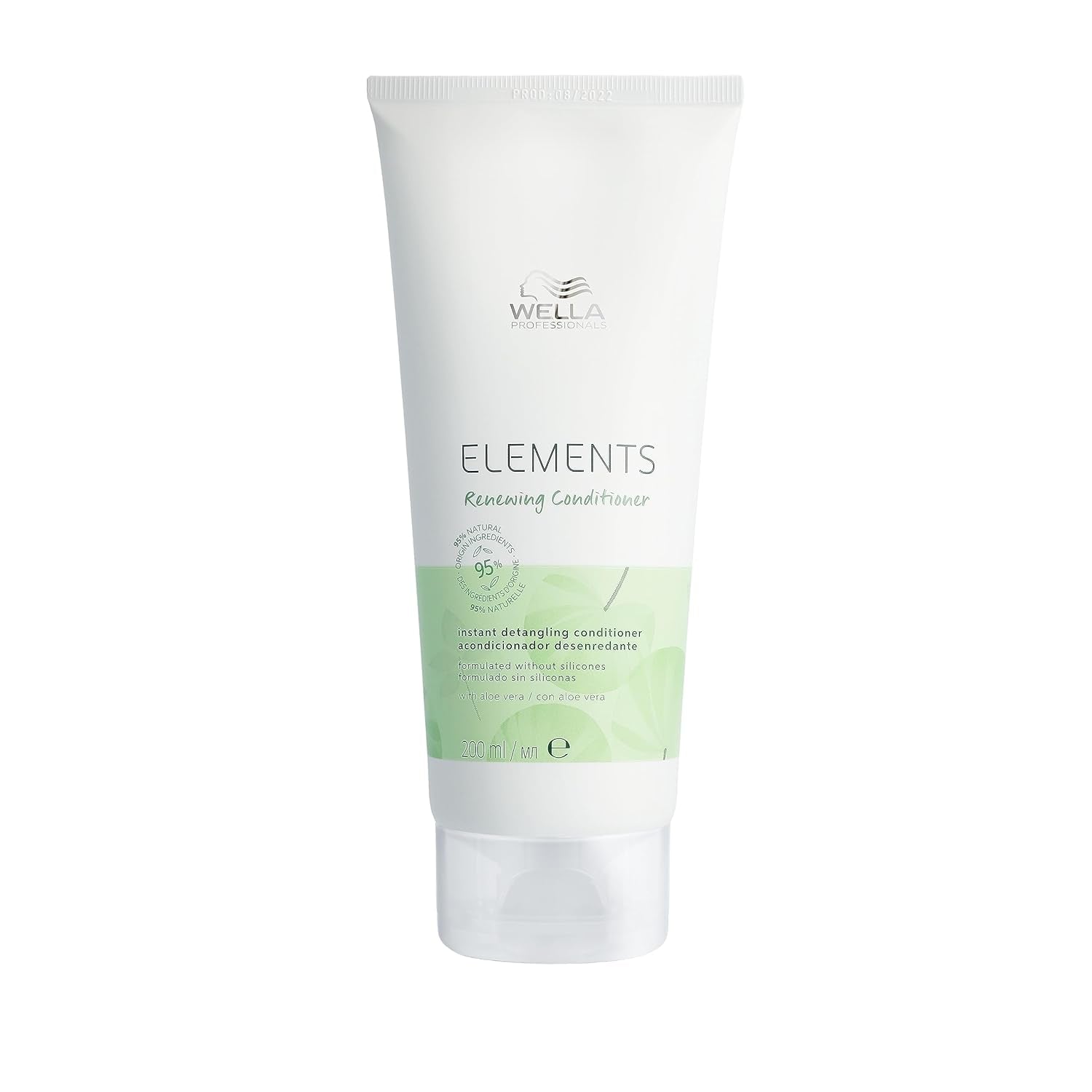Wella Professionals Elements - soin naturel pour cheveux secs, abîmés et cuir chevelu sensible - après-shampooing sans rinçage, masque et spray aux antioxydants et à l'essence d'olive Naty Shop Conditioner Hair Mask 200ml