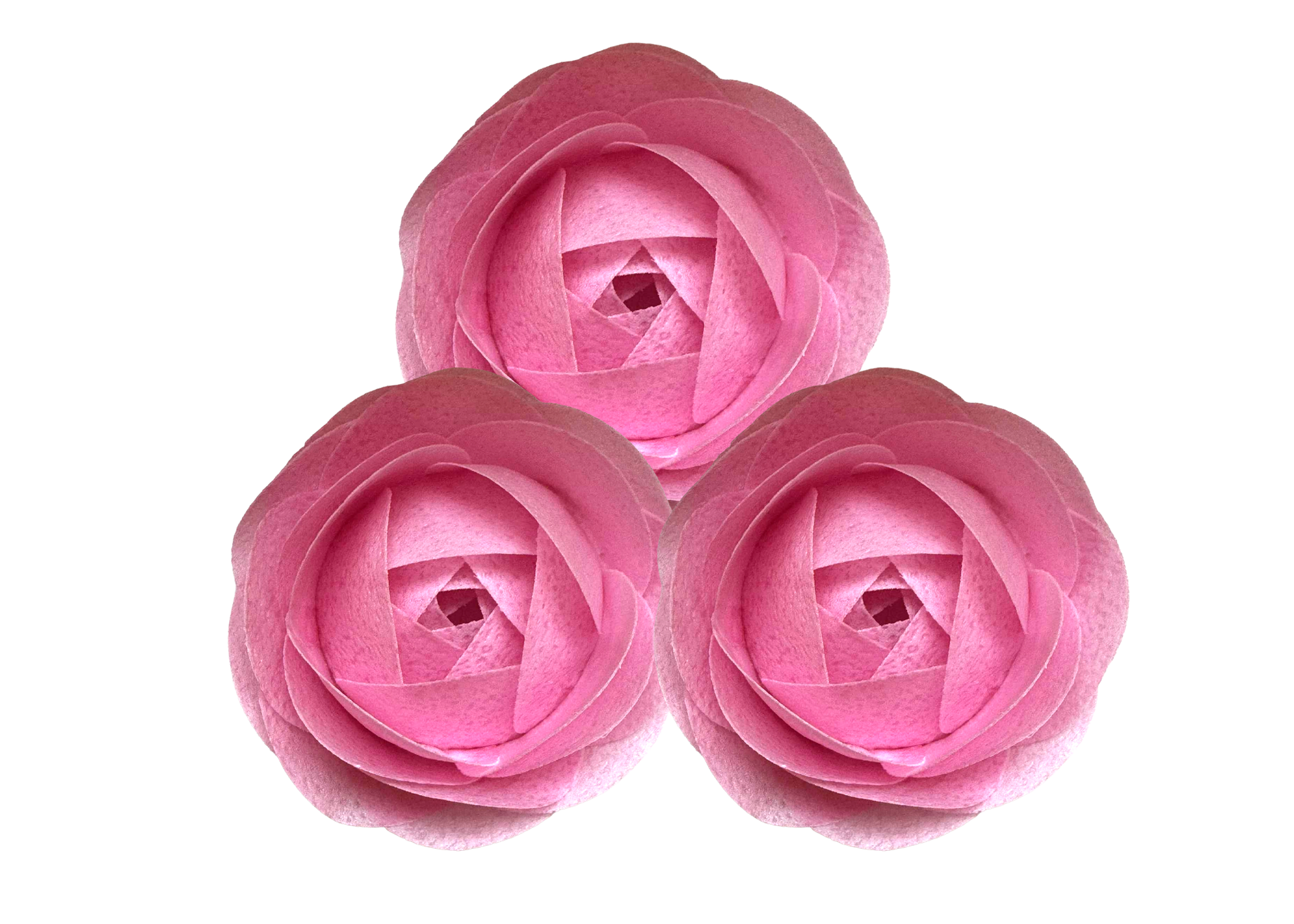 VafaCraft Set Décorations Comestibles Wafa Roses Roses - Fait Main, 3 pcs