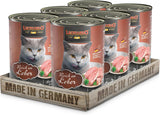 LEONARDO Nourriture humide [6x400g foie] | Nourriture humide pour chats sans céréales | Aliments humides complets en conserve