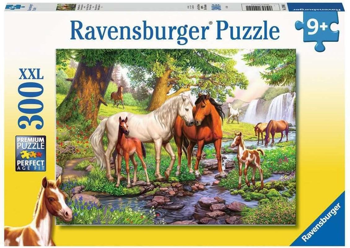 Ravensburger Puzzle pour enfants – 12904 Chevaux sauvages au bord de la rivière – Puzzle cheval 300 pièces pour enfants à partir de 9 ans au format XXL Puzzle Naty Shop Titre par défaut