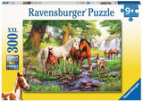 Ravensburger Puzzle pour enfants – 12904 Chevaux sauvages au bord de la rivière – Puzzle cheval 300 pièces pour enfants à partir de 9 ans au format XXL Puzzle Naty Shop Titre par défaut