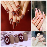 6 pièces Double-Ende Nagel Pinsel, Nageldesign Pinsel, Double-Ende Nail Art Pinsel Kit Professionnel Maniküre Werkzeuge Kit (Noir)
