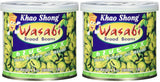 Khao Shong Pois verts frits au wasabi, pois croustillants dans une pâte épicée, une alternative faible en gras aux noix, moyennement épicé, 1 boîte de 140 g | 140 g (1 paquet)