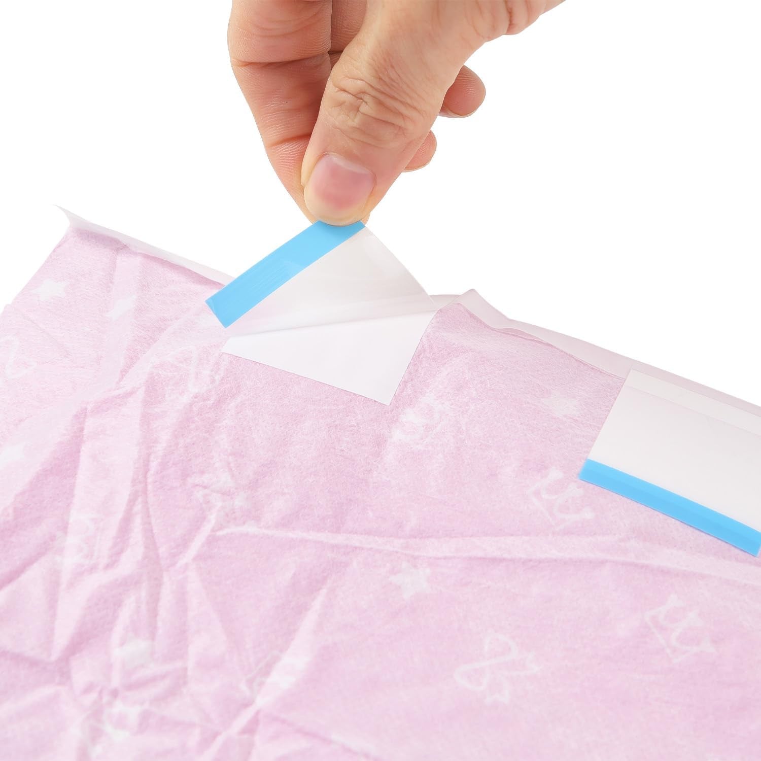 CutiePlusU Couches pour adultes, 10 pièces, culottes jetables pour incontinence avec drap pour femmes et hommes, absorption maximale pendant la nuit – Petite princesse (grande taille 94-119 cm)