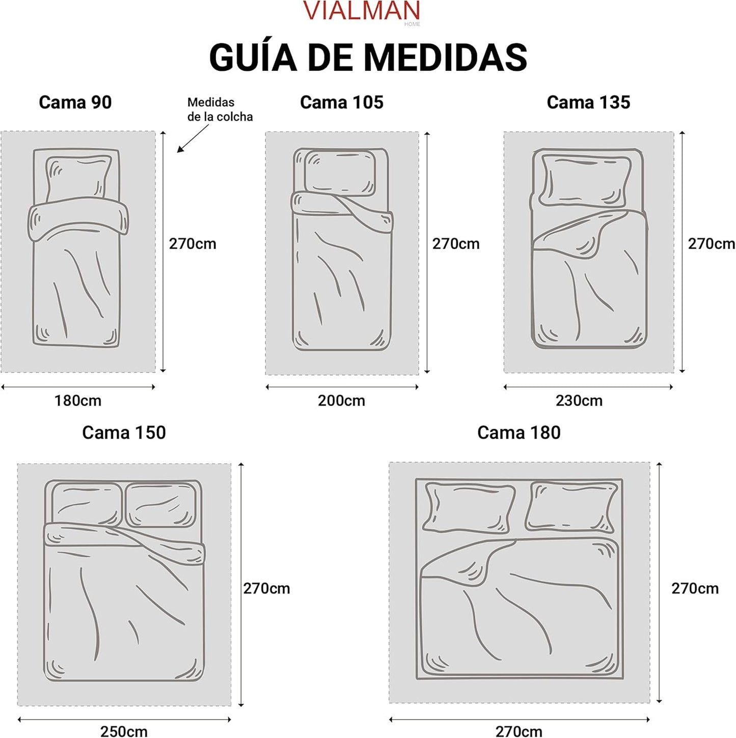 Couvre-lit clair Sofia 21 Pour lits doubles de 180 et 200 cm, Couvre-lit Pour lits de 180 et 200 cm, Lits et couvertures gris Besuche den VIALMAN-Store