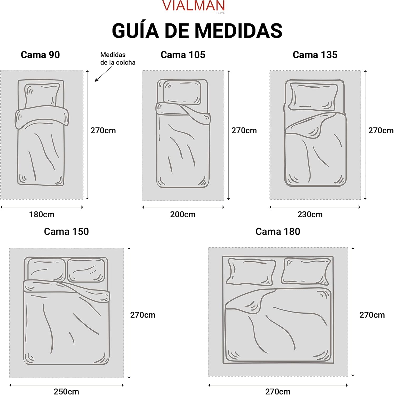 VIALMAN Colcha Bouti Ligera Couvre-lit Sofia 21, coton polyester, beige, Cama 150 : 250 X 270 Cm Lits et Couvertures Besuche den VIALMAN-Store