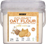 Gruau Weider Gourmet (1,9 kg) saveur brownie. Gruau à grains entiers. Source de protéines à faible teneur en sucre.