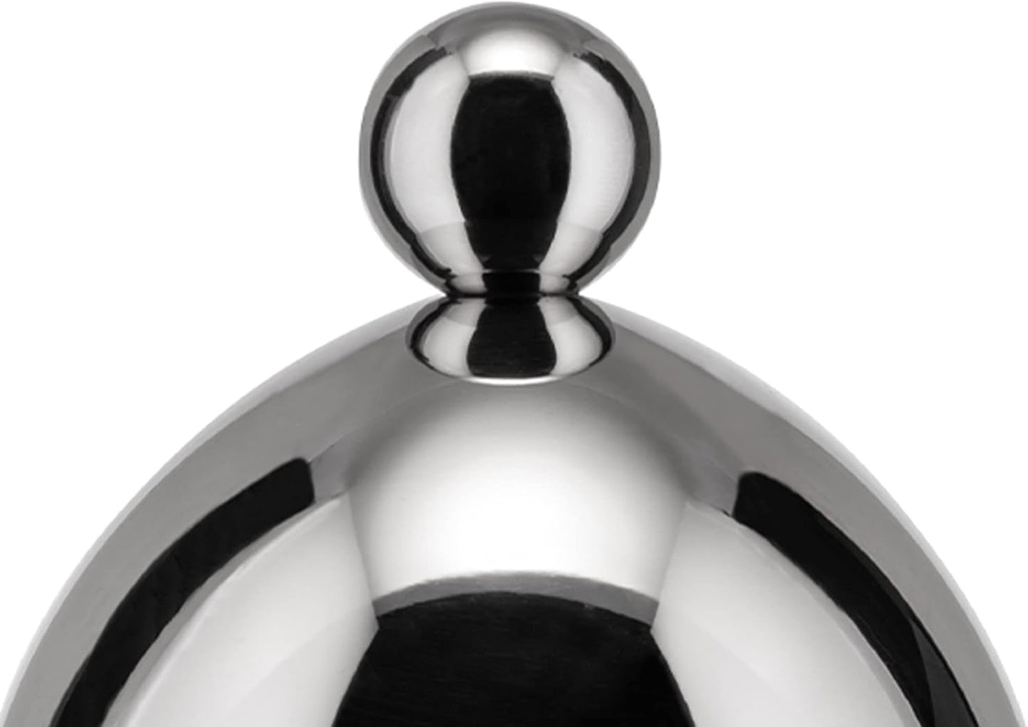 Théière avec cuillère Alessi 90024, en acier inoxydable 18/10, poli très brillant