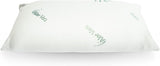 Oreiller ergonomique Mister Sandman 40 x 80, oreiller cervical avec taie d'oreiller à l'aloe vera, oreiller visco parfait pour les dormeurs sur le ventre, sur le dos et sur le côté, oreiller en mousse à mémoire de forme, oreillers orthopédiques cervicaux Naty Shop
