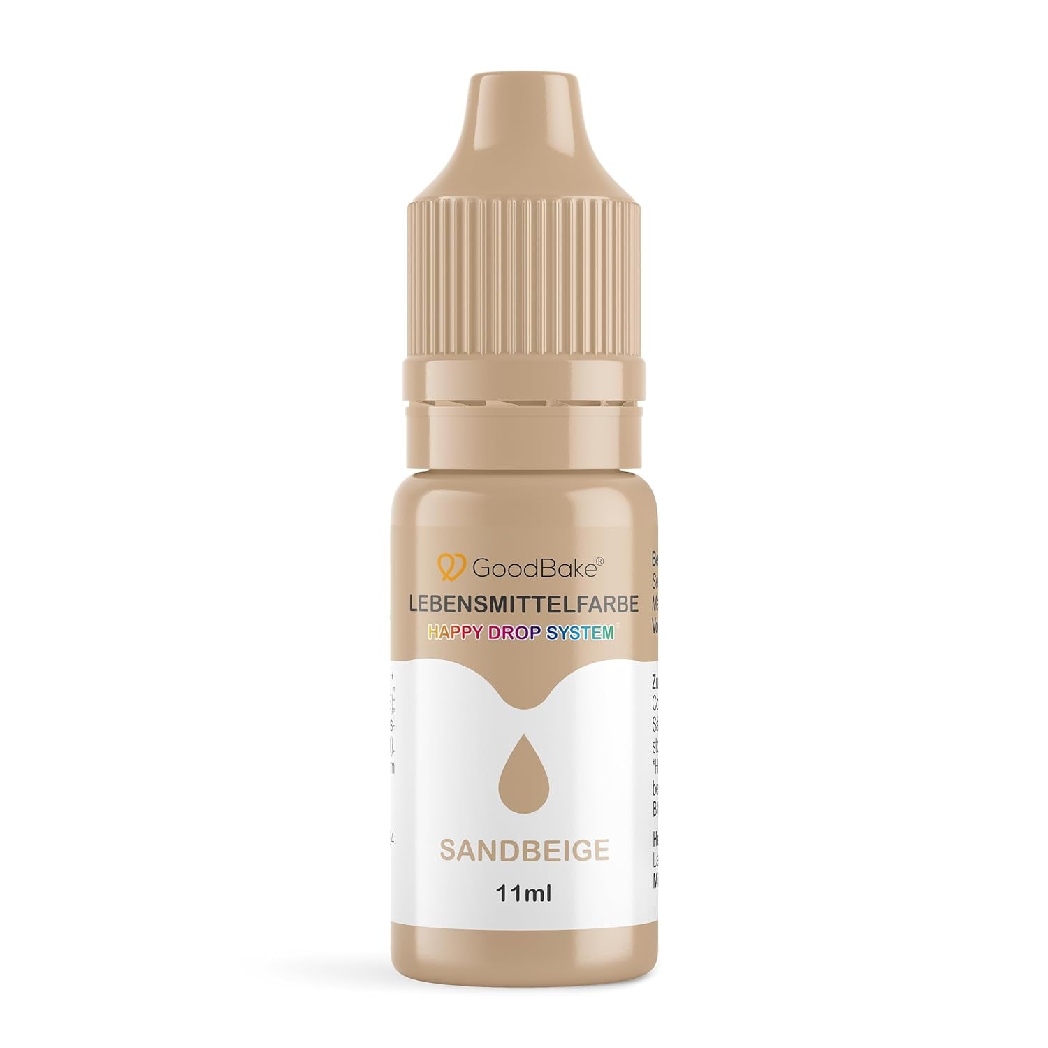 Colorant alimentaire Goodbake Pastel Sand Beige (11 ml) - Colorant alimentaire à haute dose - Pour colorer les gâteaux, fondants, crème au beurre, macarons, boissons, slime et bien d'autres articles. 100% végétalien