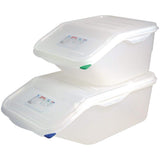 9146 Conteneur accessible avec couvercle GN 44199, blanc, 200(h) x 200(l) x 395(p) mm. Boîtes de conservation des aliments Naty Shop