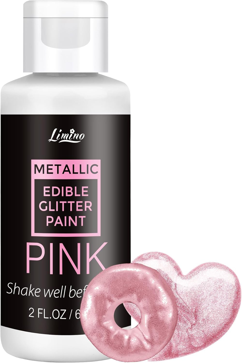 Paillettes comestibles liquides – 6 couleurs métalliques, poudre de paillettes comestibles liquides pour décoration de gâteaux, pâtisserie, macarons – colorant alimentaire métallique, couleurs pailletées pour biscuits, fondants, gâteaux, muffins