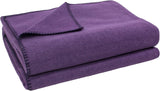 Couverture Zoeppritz en couleur: Rouge, Composée de 65% Polyester, 35% Viscose, Taille: 160X200 Cm, 103291-235-160X200 Lits et Couvertures Zoeppritz Depuis 1828 490 Aubergine 180 X 220 Cm