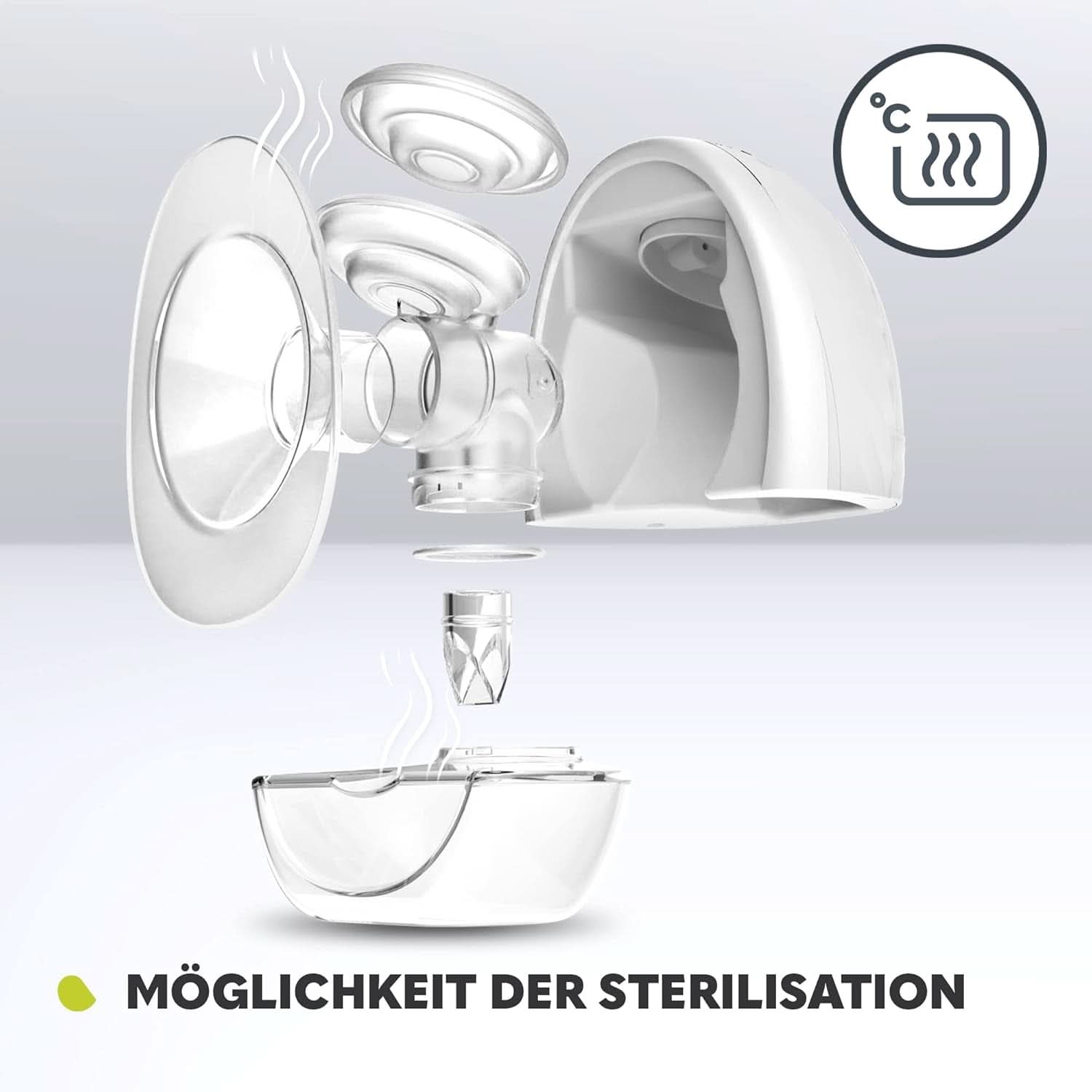 Tire-lait électrique LIONELO Fidi Free 2, mode massage, 5 niveaux d'intensité Accessoires Alimentation et Allaitement Bebe Naty Shop