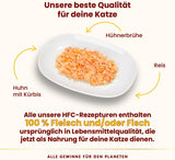 Almo Nature HFC Nourriture humide naturelle pour chat - Recettes assorties au poulet - 6 x 70g