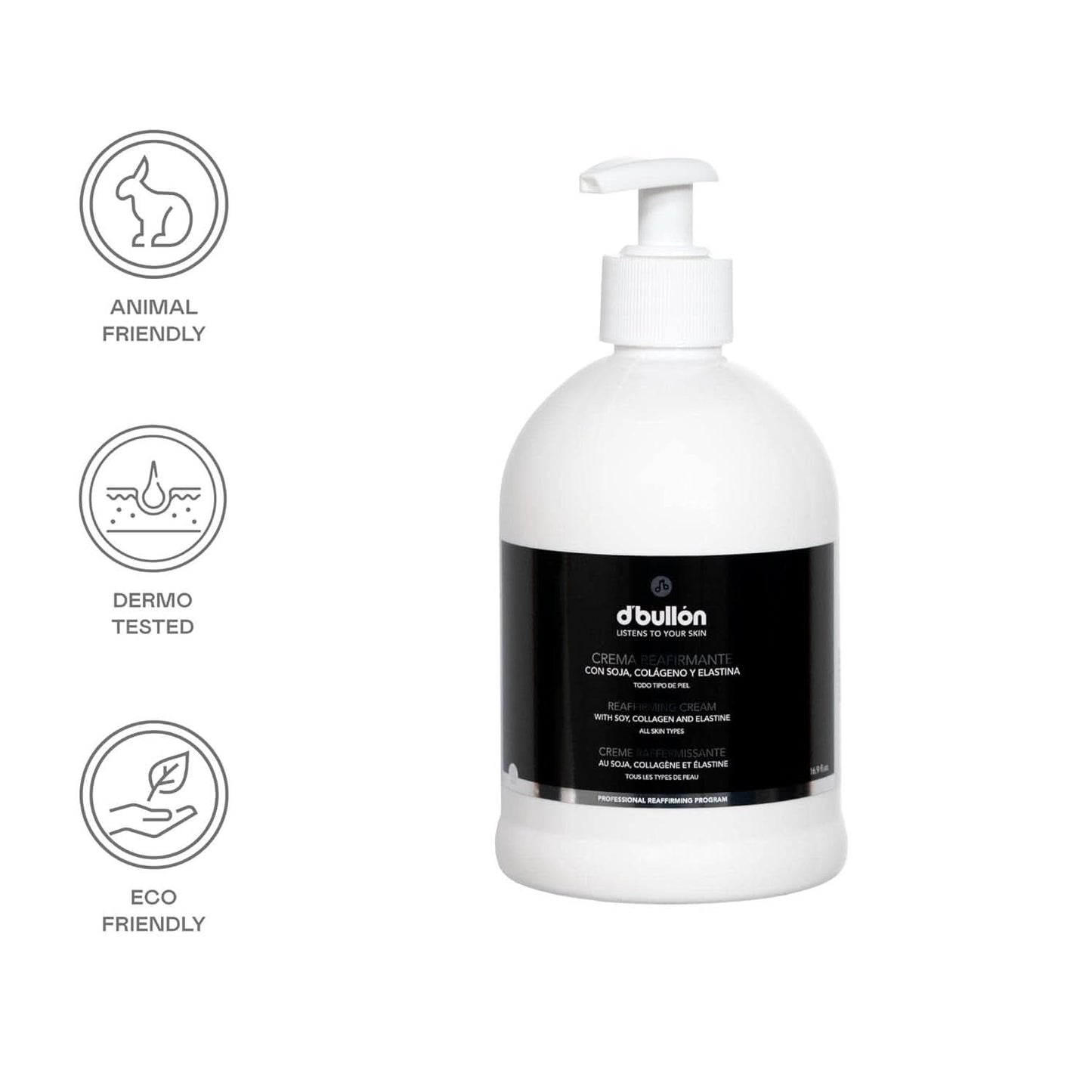 D'Bolón Crème corporelle raffermissante au soja, collagène et élastine, 500 ml Cosmétique et beauté Naty Shop
