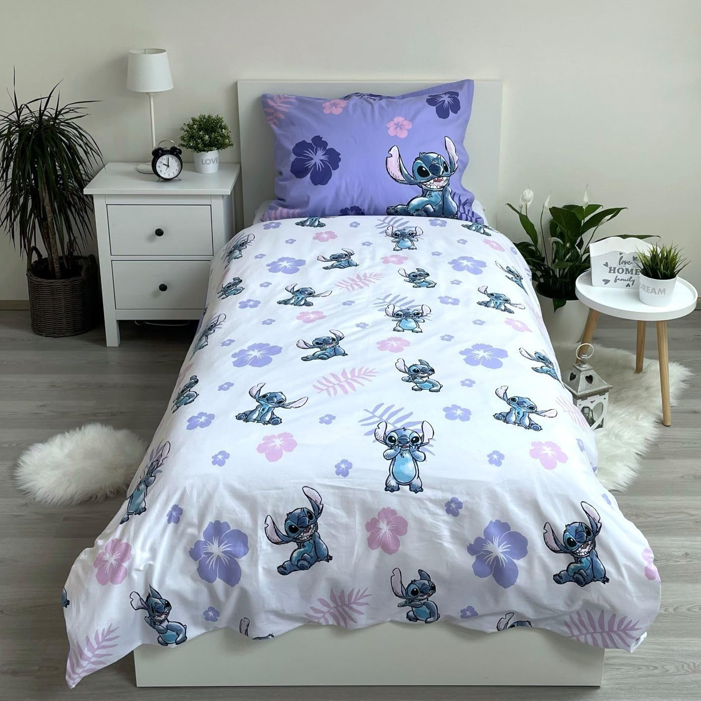 Lilo & Stitch Literie enfant réversible, 100% coton Literie - enfant Naty Shop