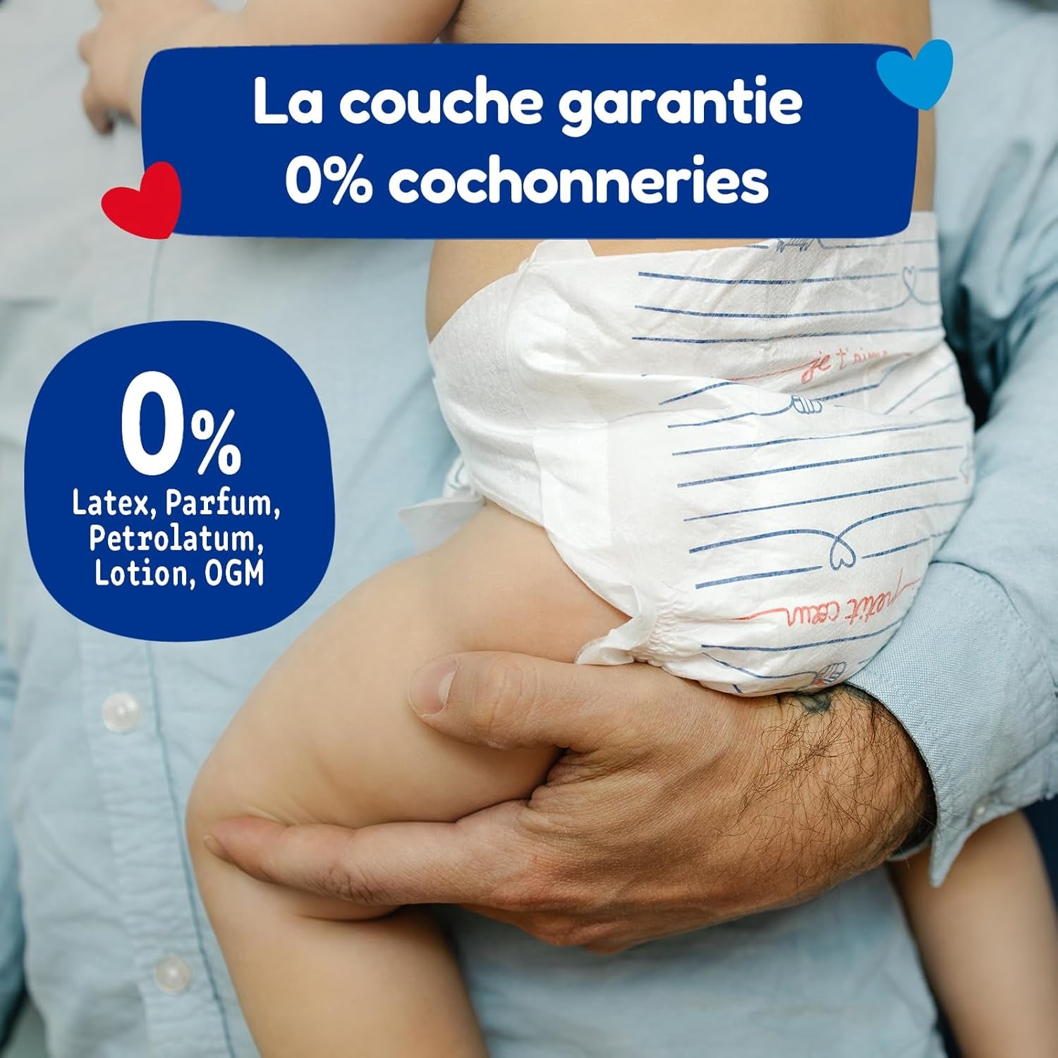 - Couche taille 4 (7-18 kg) – saine et extrêmement absorbante – étanche 12 heures – ohne unerwünschte Substanzen – fabriquée en France – prix abordable – 132 couches jetables