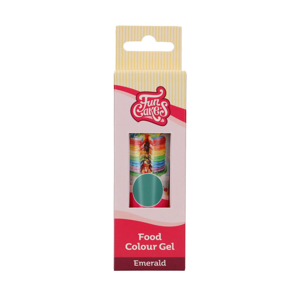 Funcakes Food Color Gel Emeraude : Colorant alimentaire très concentré pour pâte, crème, fondant et pâte d'amande. Dosage facile. Une seule goutte pour créer des couleurs vibrantes. Halal. 30g.
