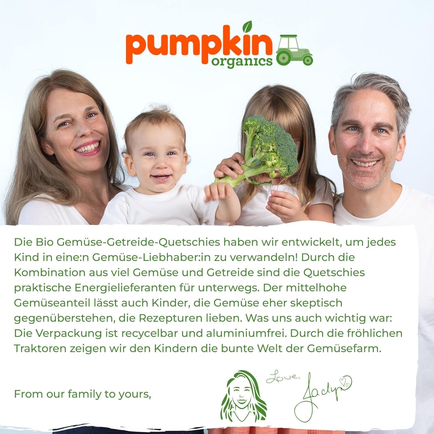 Sachets de légumes et céréales biologiques Pumpkin Organics, pack de 8 : Poire, Fraises, Patate douce, Betterave, Banane, Avoine - Sans sucre ajouté¹ - Dès 6 mois - comme collation ou aliment complémentaire dans l'emballage (8 x 100g)