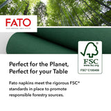 - Papier de soie jetable doux et délicat, paquet de 40 mouchoirs, format 38X38 plié en 4, 2 couches, couleur jaune, papier 100% pure cellulose, certifié FSC (paquet de 2)