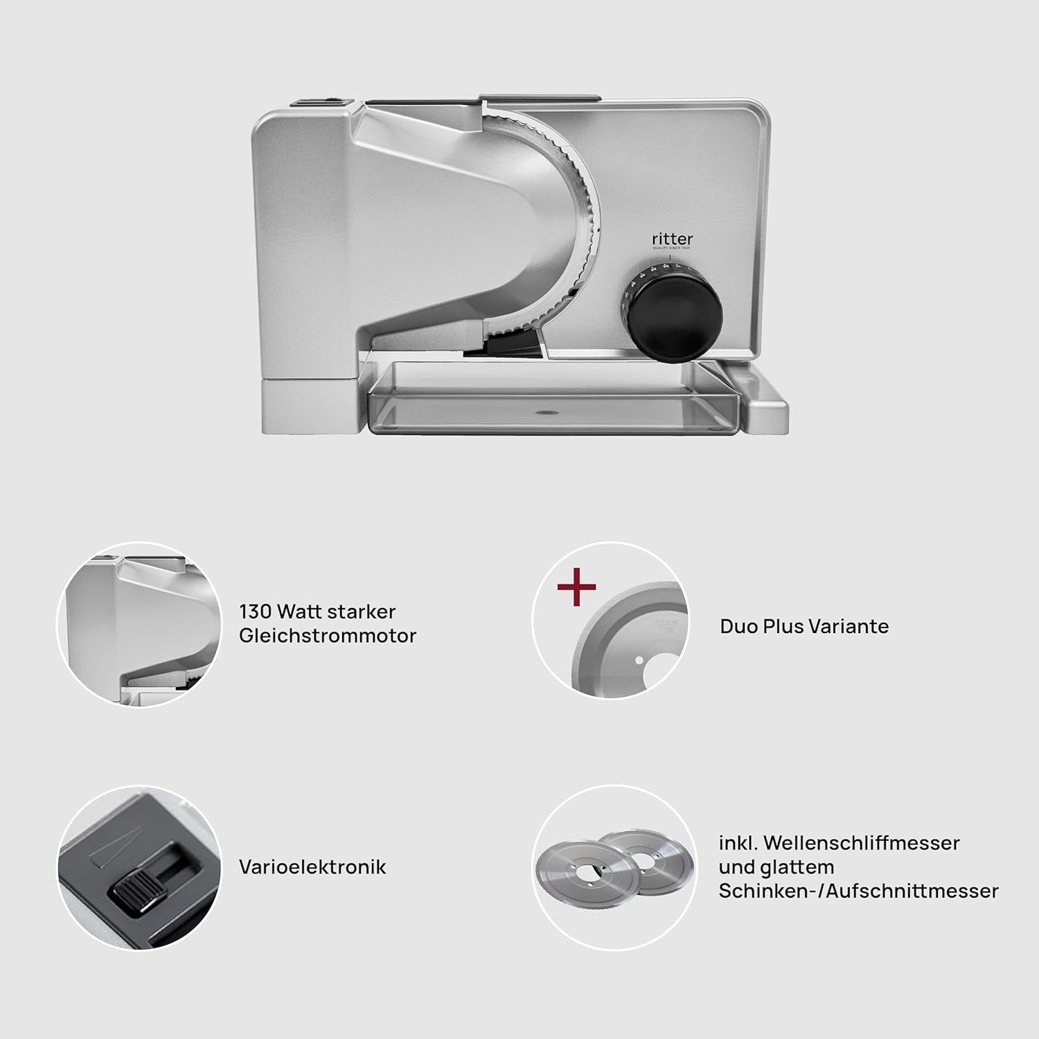 Ritter Serano 7 Duo plus Trancheuse électrique multifonction Rasnite et Trancheuses Naty Shop