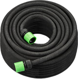 Tuyau d'arrosage Relaxdays 50 m, tuyau d'arrosage pour arrosage des couches hautes et des haies, tuyau d'arrosage noir