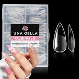 Ballerine Gel Ongles Conseils 216 pièces 12 Tailles Doux Gel Ongles Couverture Complète Ongles Extension Ensemble Semi Mat BRICOLAGE Home Art