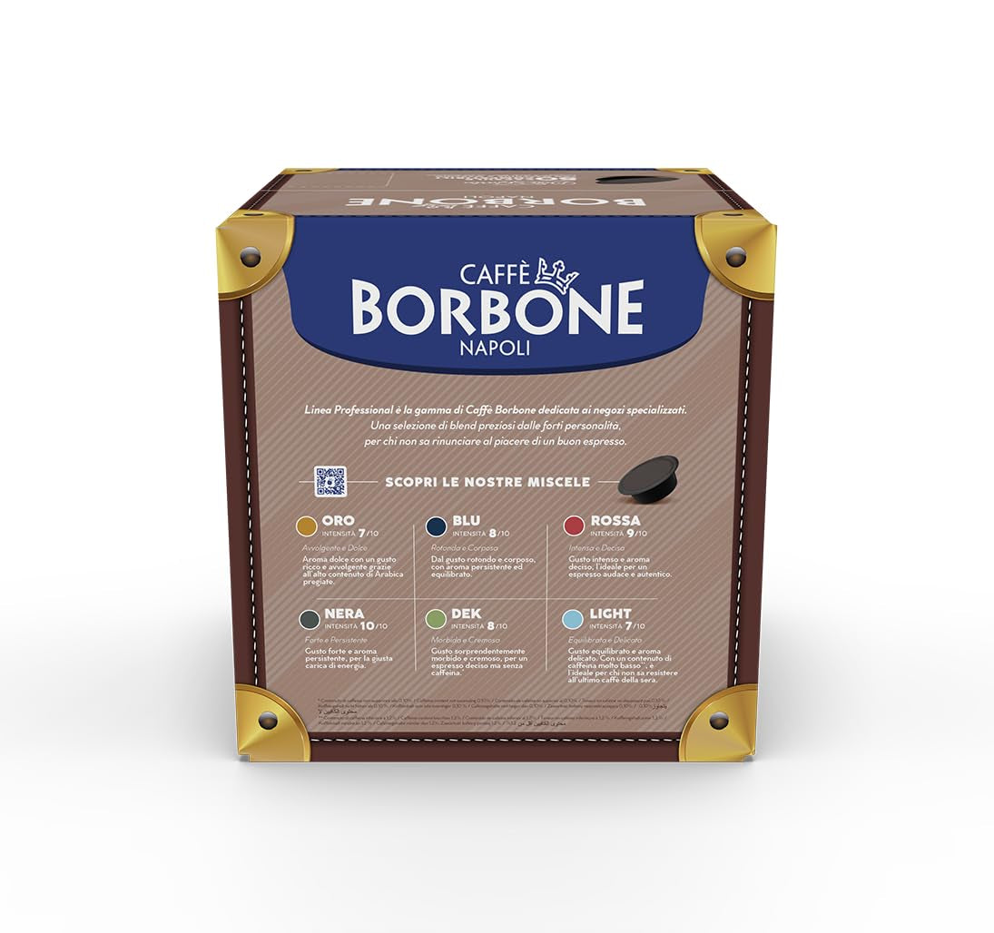 Caffè Borbone Don Carlo, Rote Mischung - 50 Kapseln - Compatible avec Lavazza®* A Modo Mio®* Haushalts-Espressomaschinen