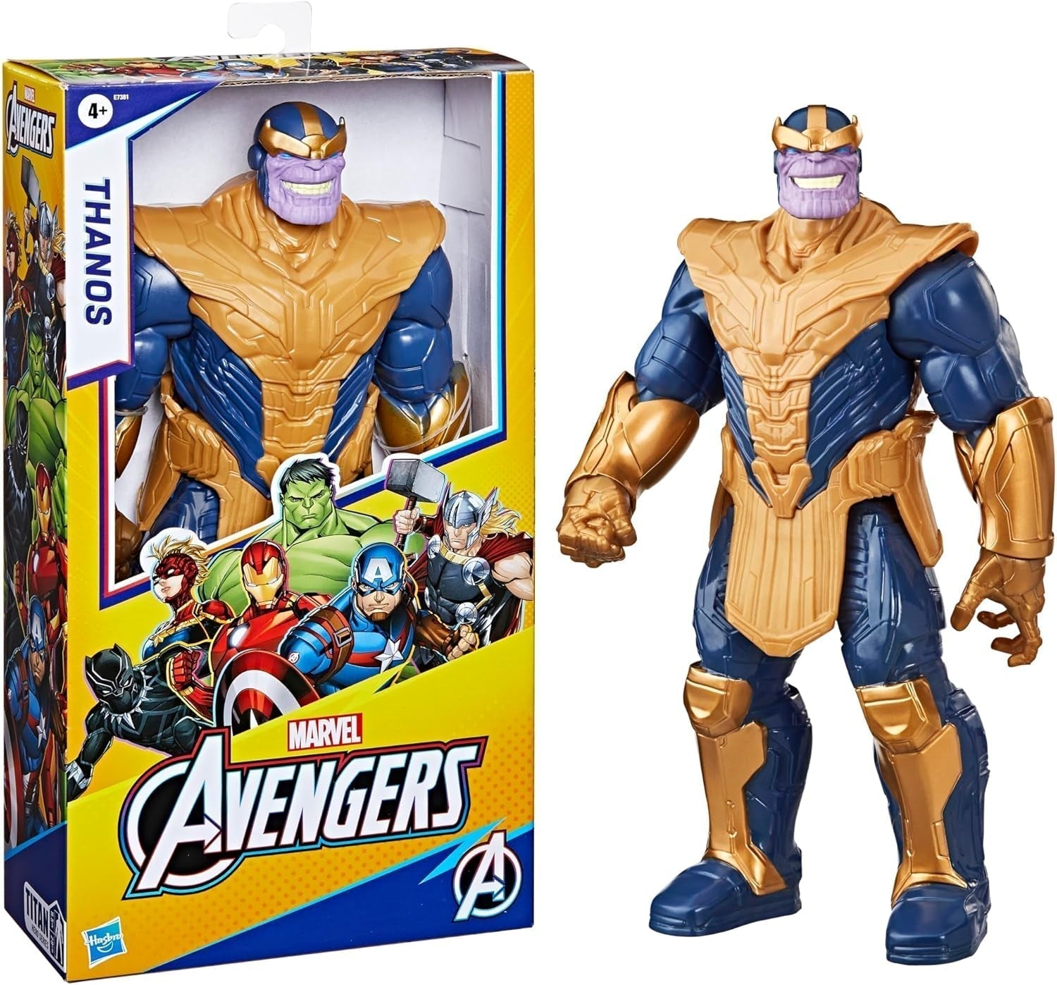 Marvel Avengers Titan Hero Series Deluxe Thanos Action Figure Marron Figurines Naty Shop