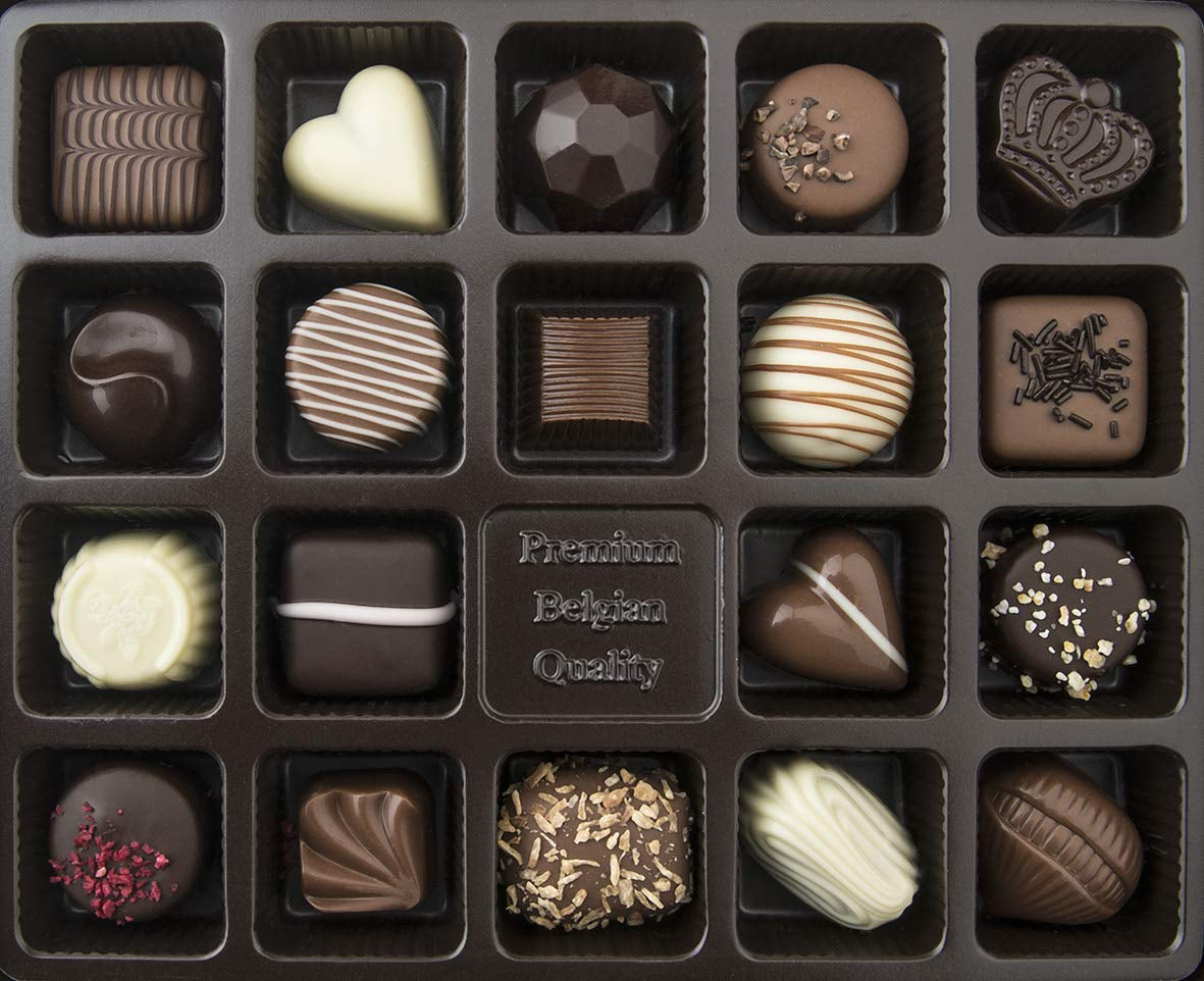 Limar Belgian Luxury Chocolates : 19 friandises individuelles – fabriquées dans un style traditionnel