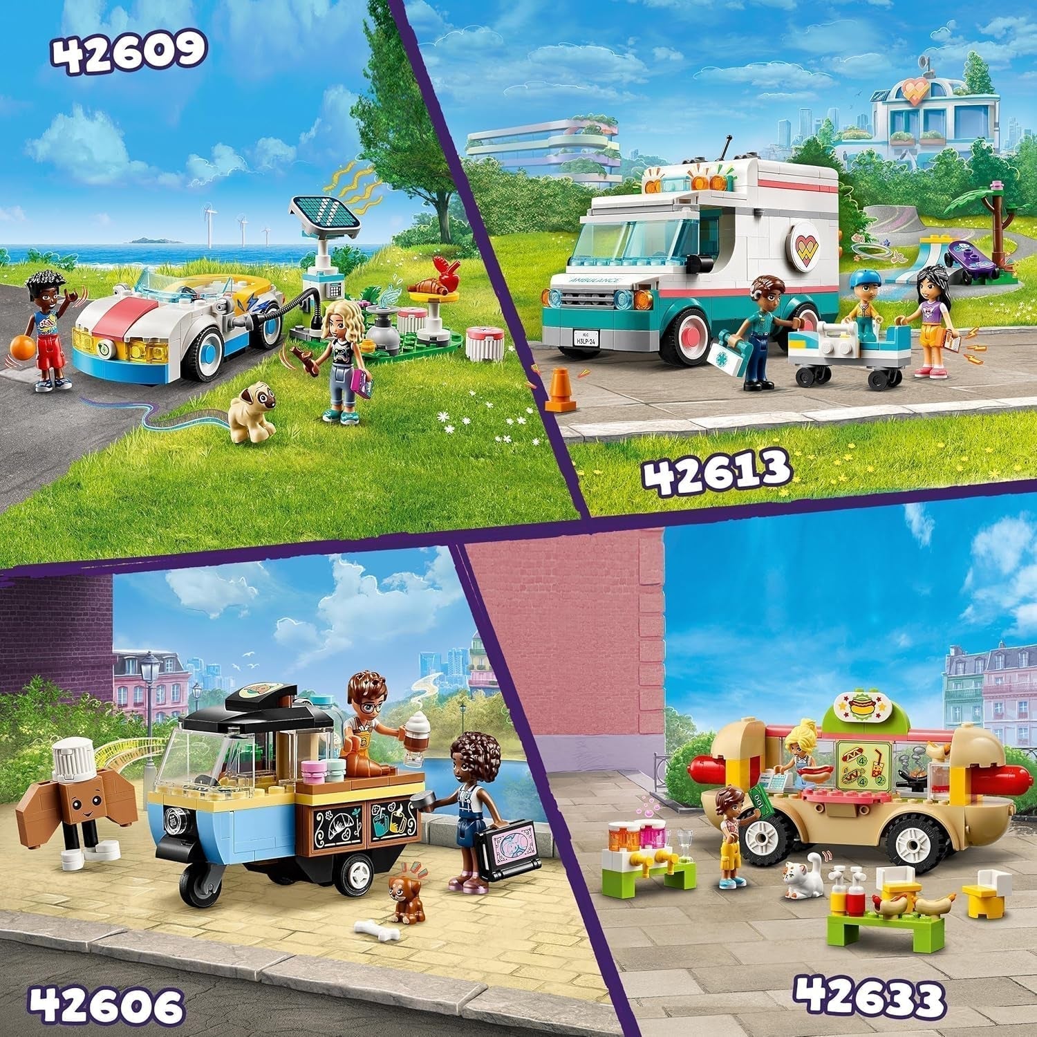 LEGO Friends Rolling Café Petit jouet de pâtisserie pour enfants, cadeau pour filles et garçons de 6 ans, jouet éducatif avec Aliya, Jules et Aira le chien 42606 Jeux de construction Beuche den LEGO-Store