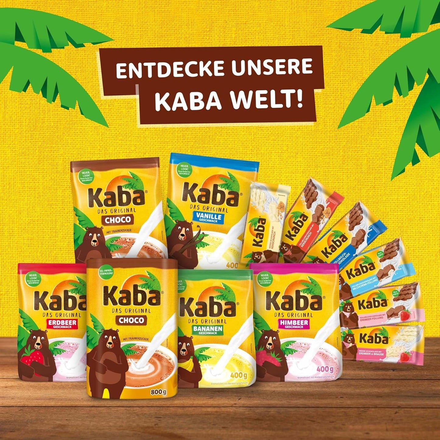Chocolat au lait entier et crème de lait Kaba, tablette de chocolat fourrée, barre 90g, chocolat fondant à la crème de lait légère et saveur originale Kaba