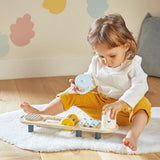 Janod - Pistes musicales Sweet Cocoon - 5 activités musicales pour les enfants - Éducation musicale précoce - Jouet en bois FSC - Dès 12 mois, J04058 Jouets pour bébés Naty Shop