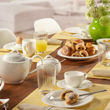 Villeroy & Boch New Cottage Basic Sugar Bowl, 450 ml, hauteur : 6,5 cm, porcelaine premium, blanche